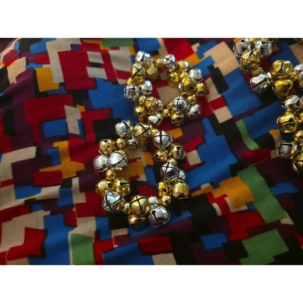Set of Four Vintage Jingle Bell Napkin Rings